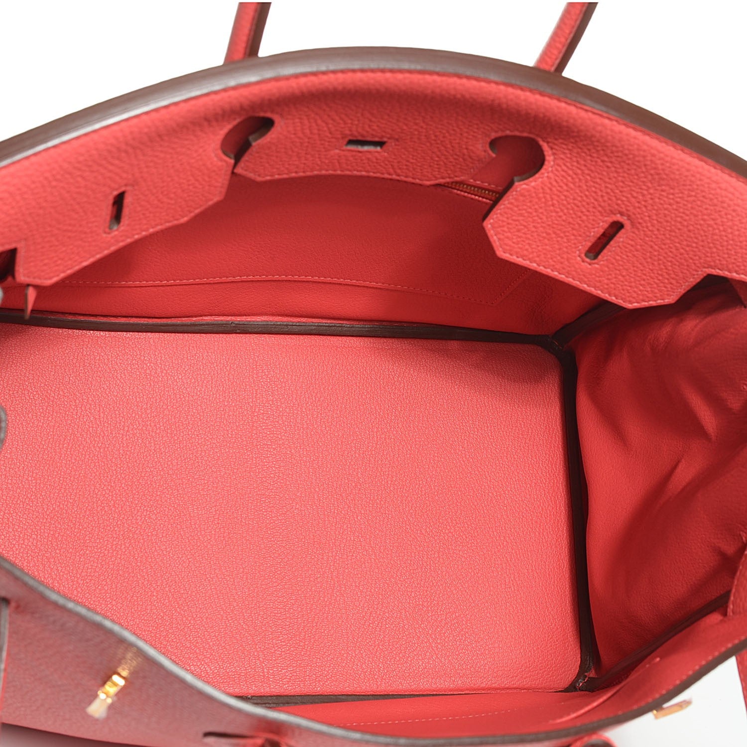 Hermes Taurillon Clemence Birkin 35 Rouge Pivoine 8 of 23