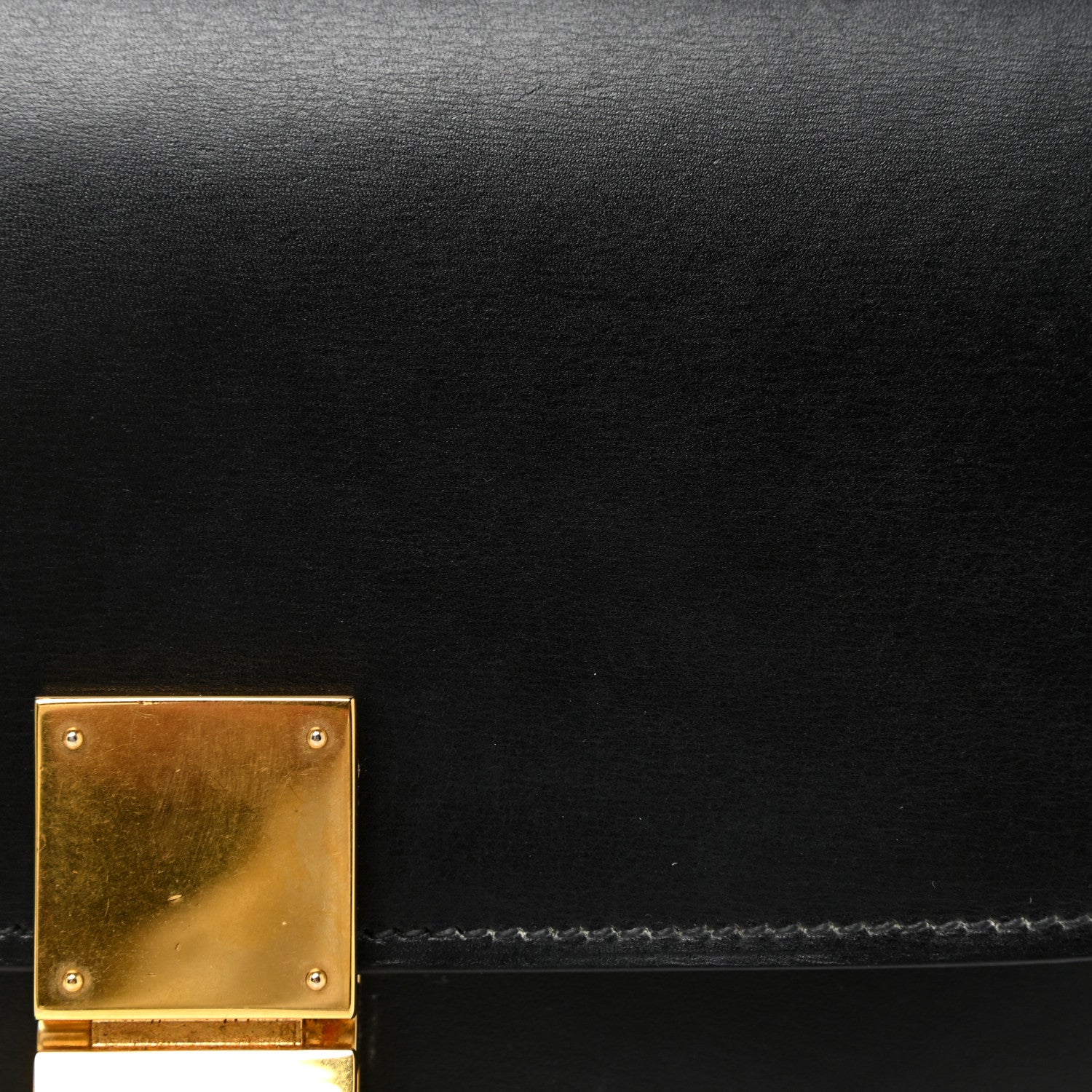 Celine Box Calfskin Medium Classic Box Flap Bag Black 8 of 17