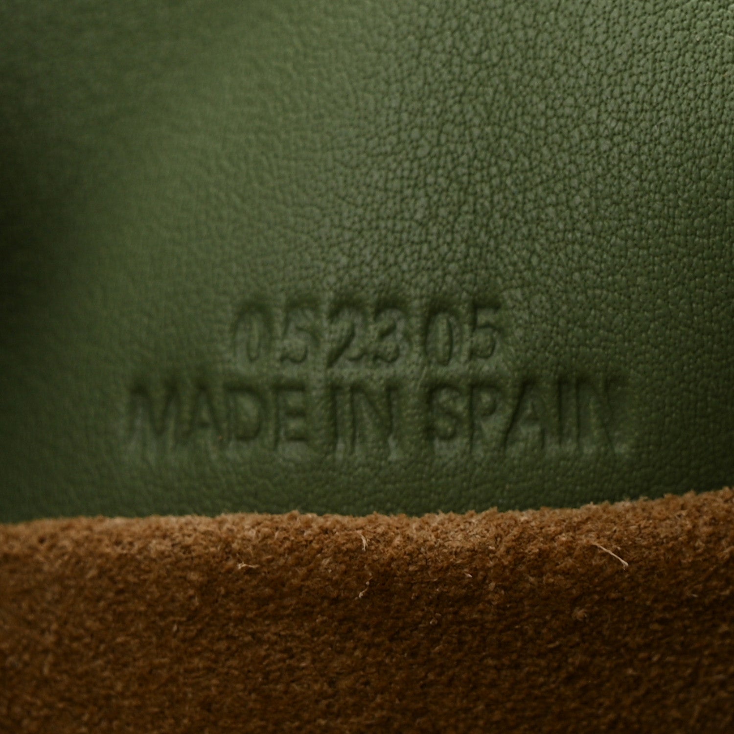 Loewe Calfskin Small Flamenco Knot Bag Avocado Green 8 of 11