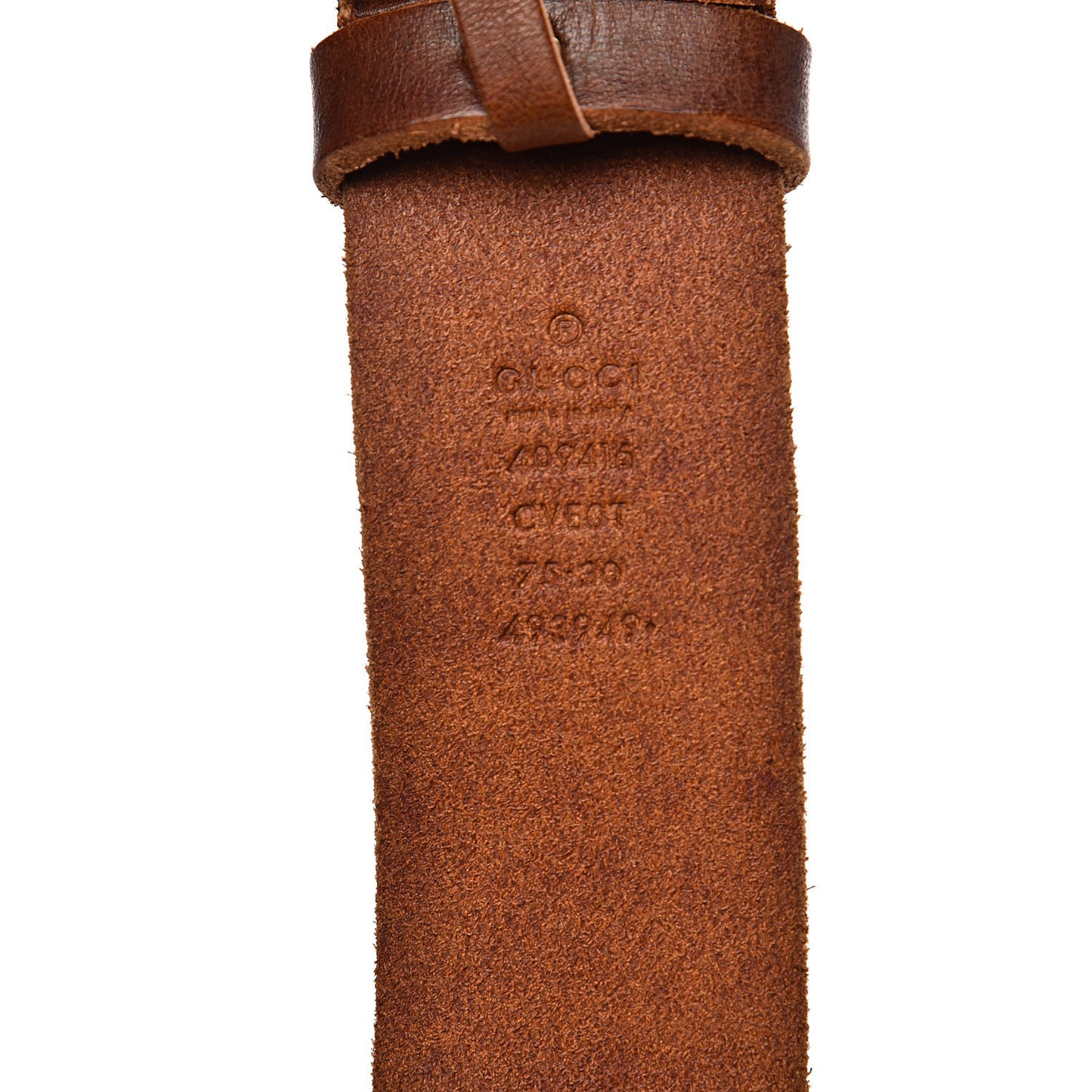 Faded Calfskin Double G 40mm Belt 75 30 Cuir