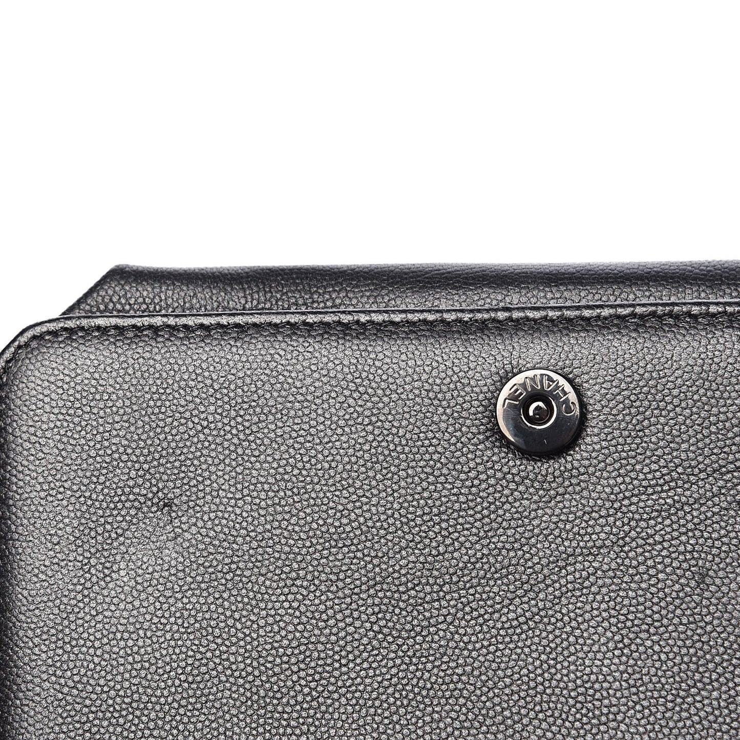 Caviar Quilted Boy Wallet On Chain WOC So Black