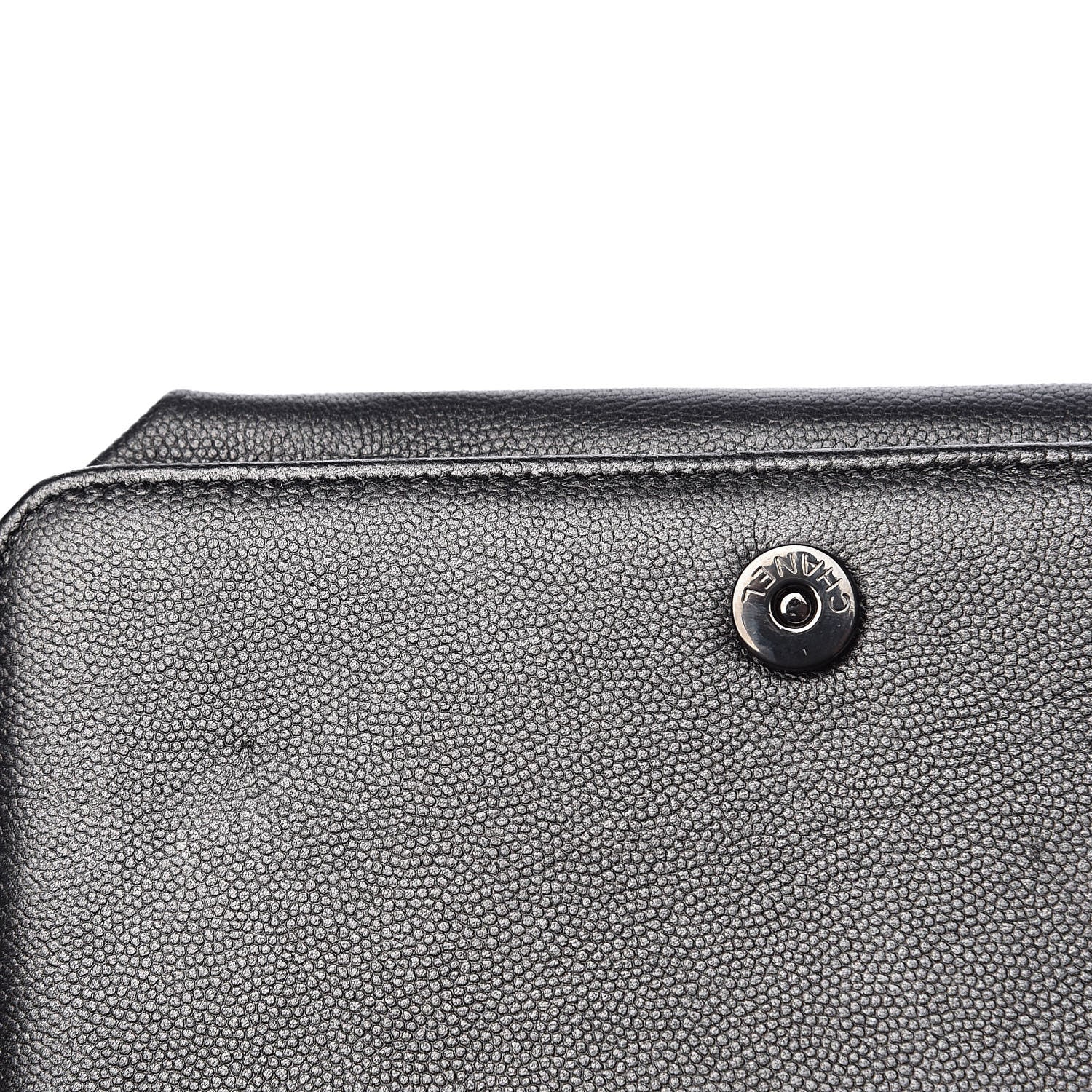 Chanel Caviar Quilted Boy Wallet On Chain WOC So Black 11 of 14
