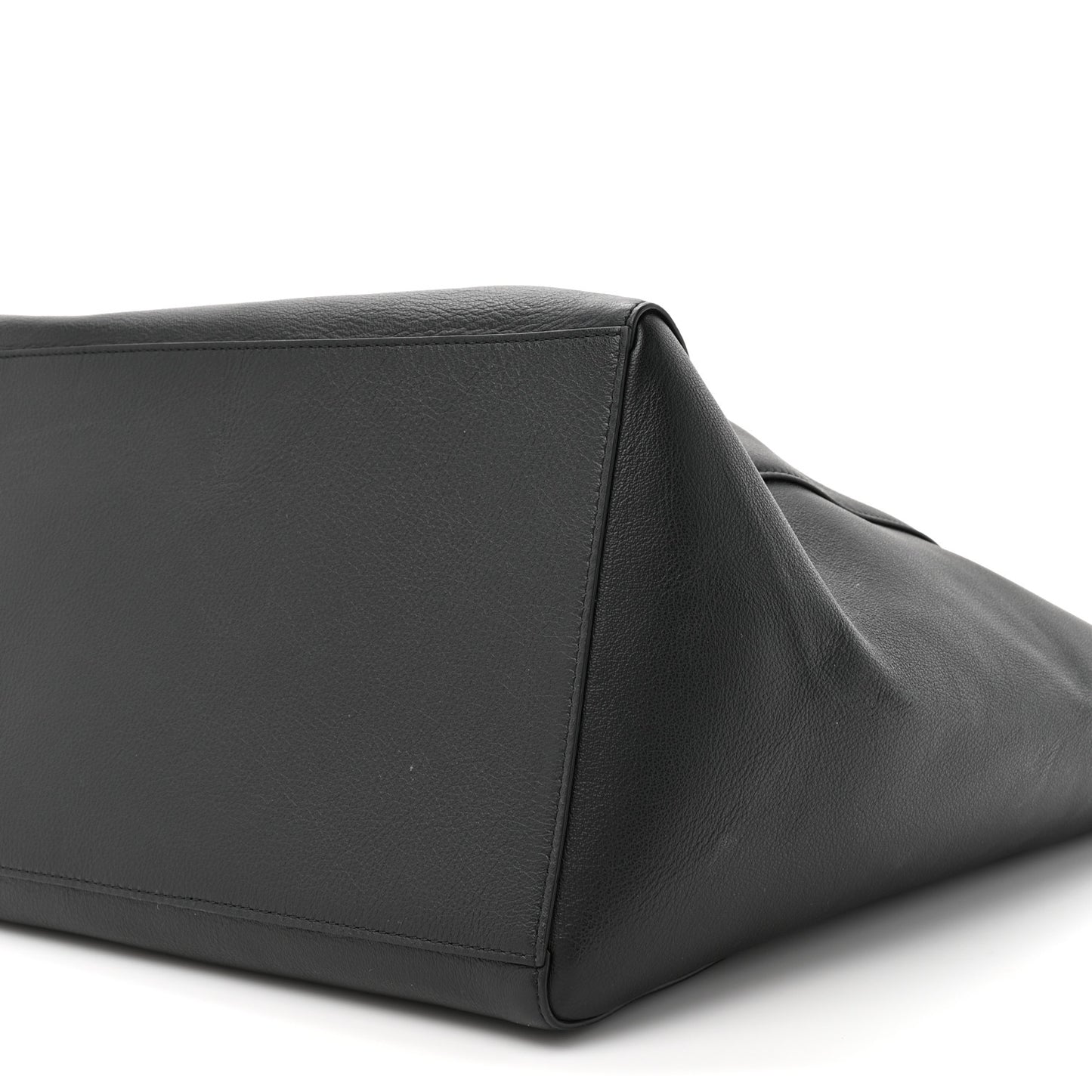 Smooth Calfskin Everyday East West Tote Bag Black