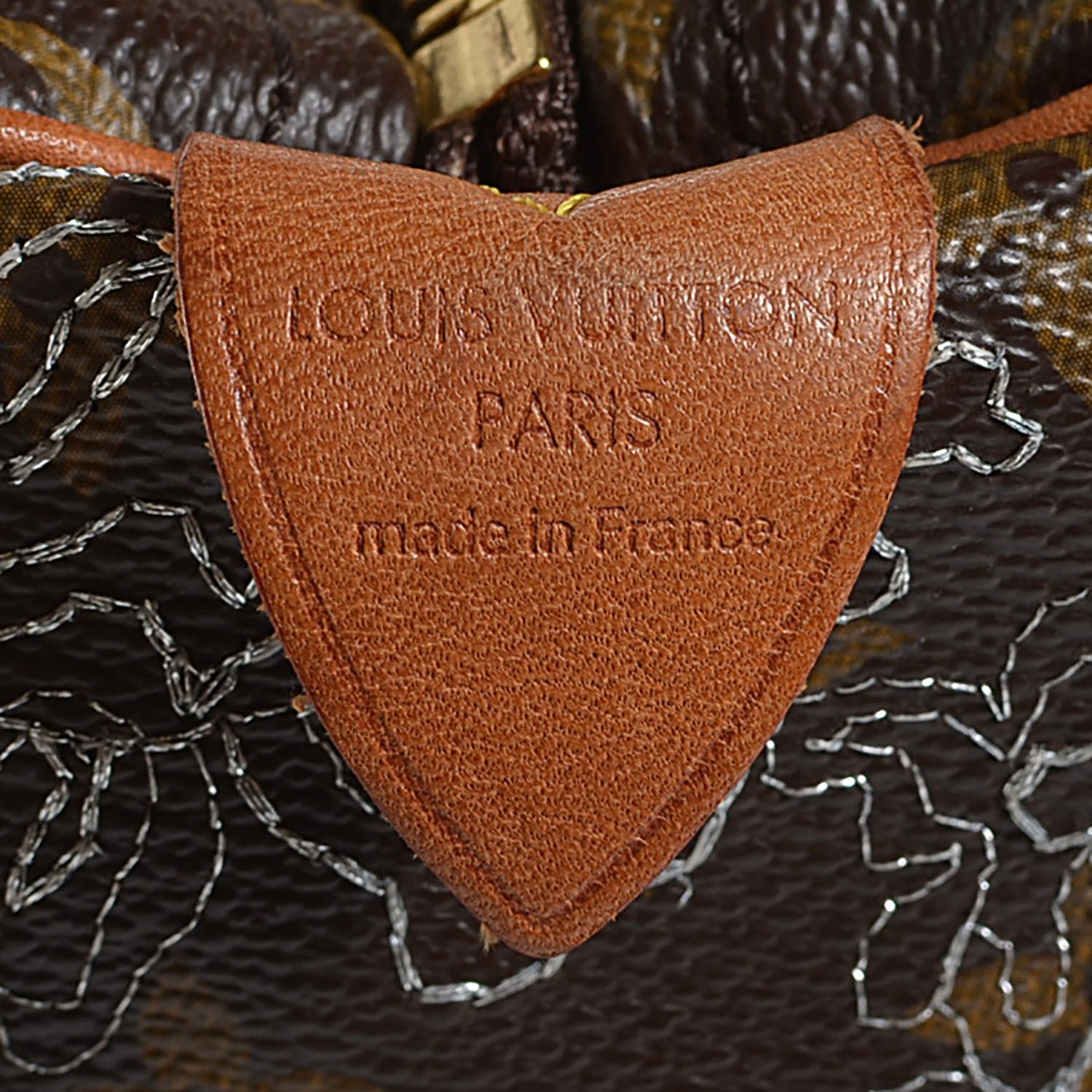 Louis Vuitton Monogram Dentelle Speedy 30 Silver 6 of 7