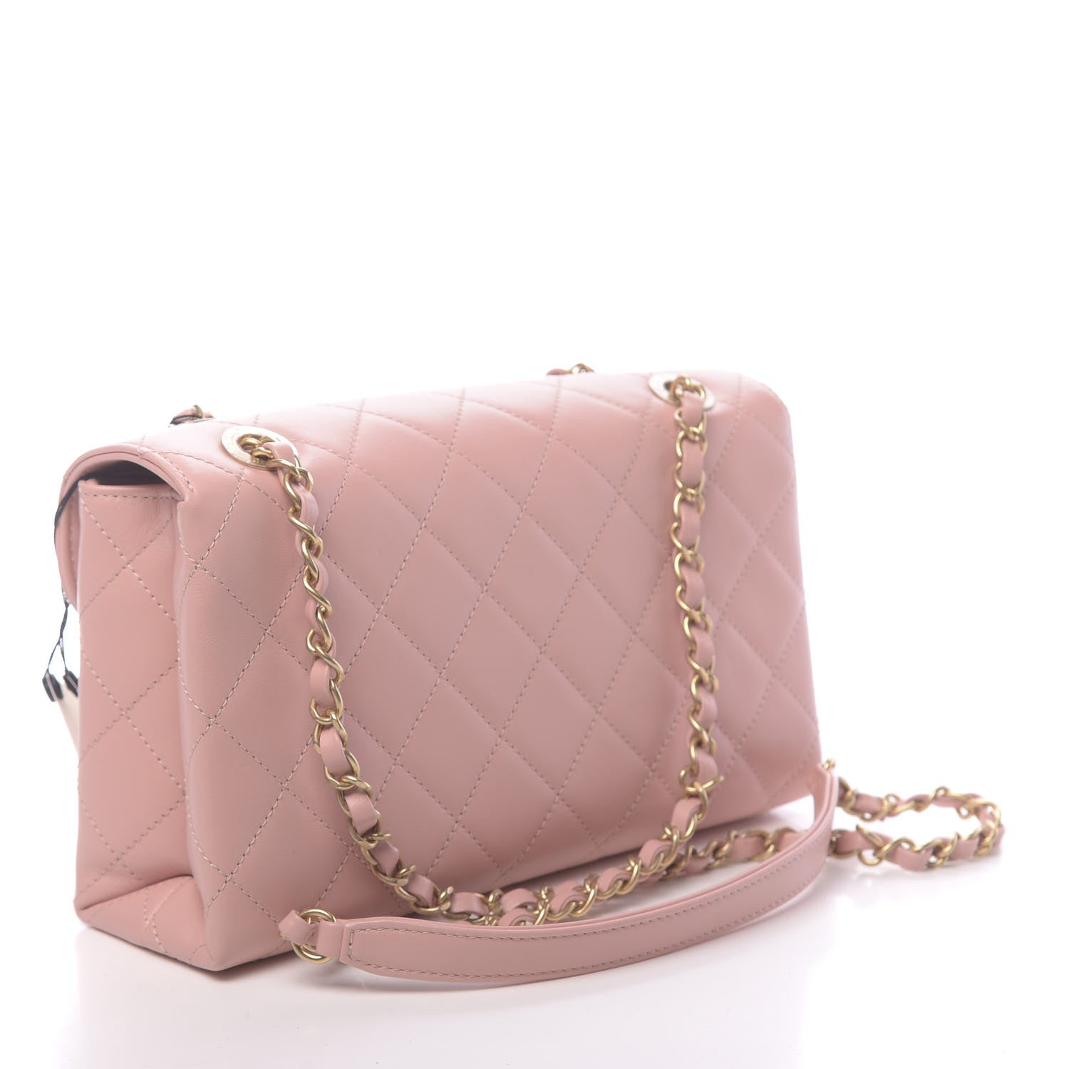 Chanel Calfskin Quilted Enchained Flap Light Pink 3 of 10