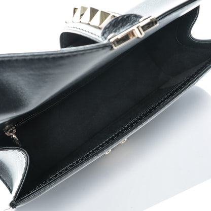 Valentino Garavani Vitello Medium Glam Lock Rockstud Flap Black 5 of 6