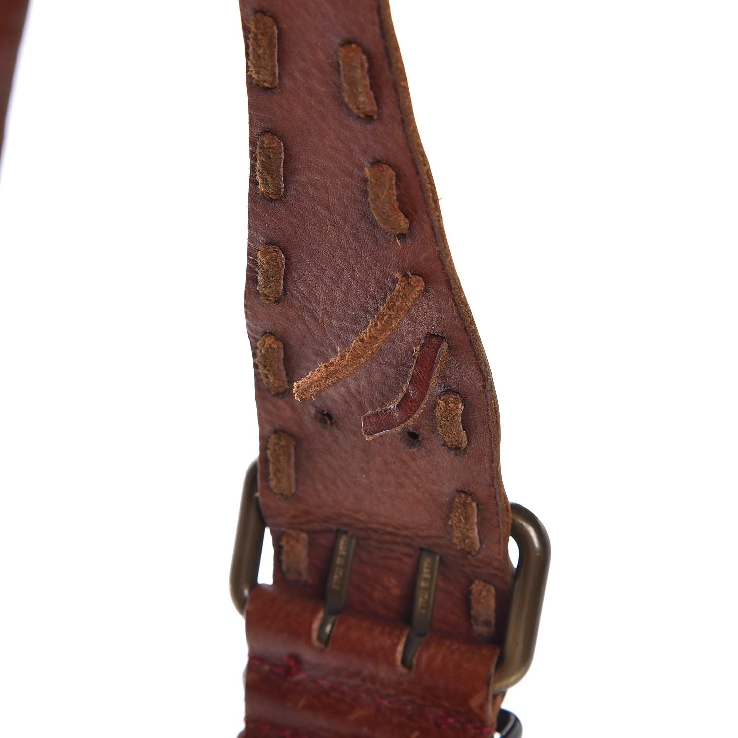 Fendi Calfskin Embossed Metal Oyster Brown 10 of 13