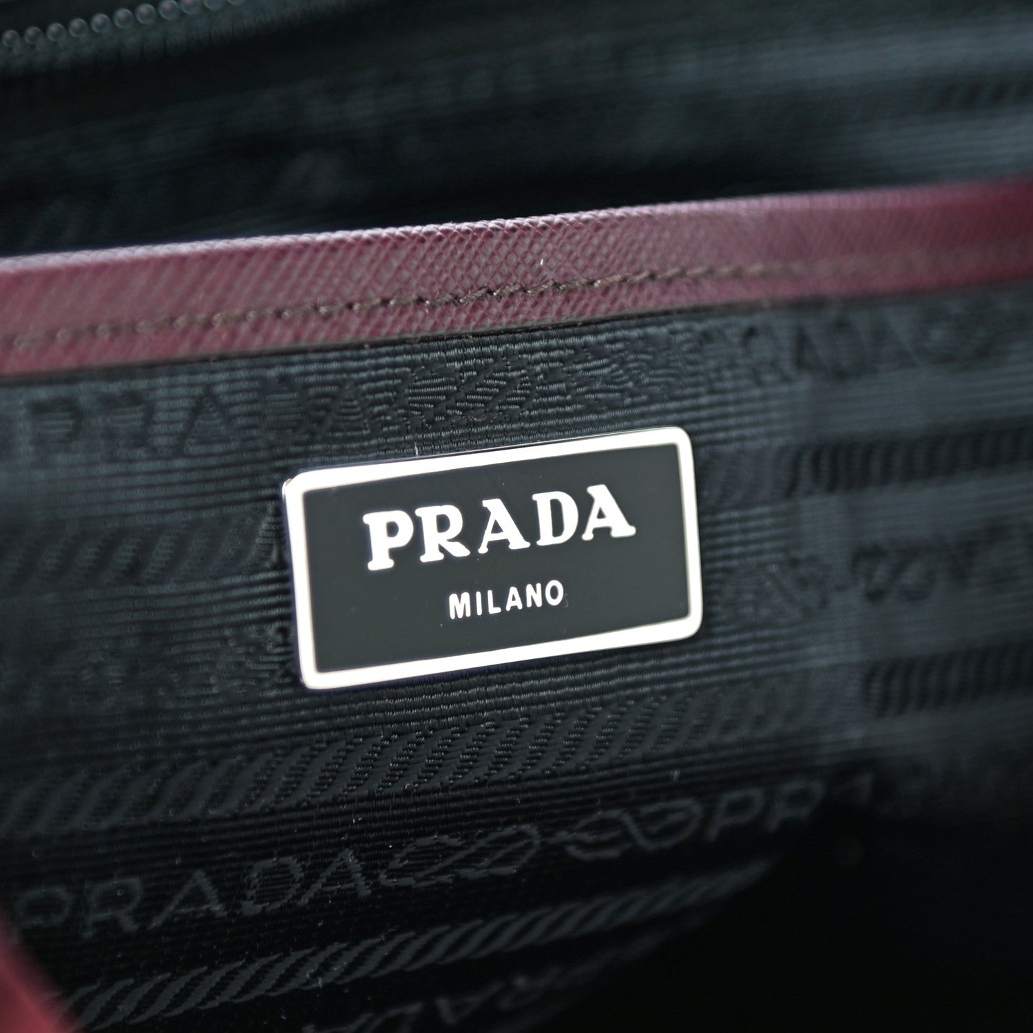 Prada Tessuto Nylon Vela Medium Backpack Bordeaux 5 of 9