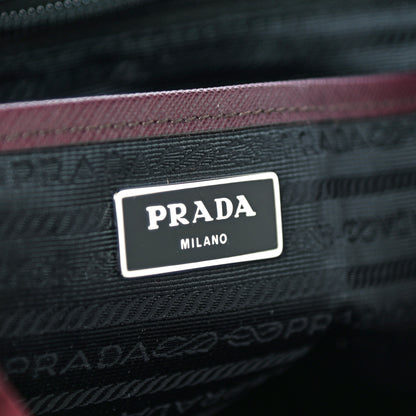 Prada Tessuto Nylon Vela Medium Backpack Bordeaux 5 of 9