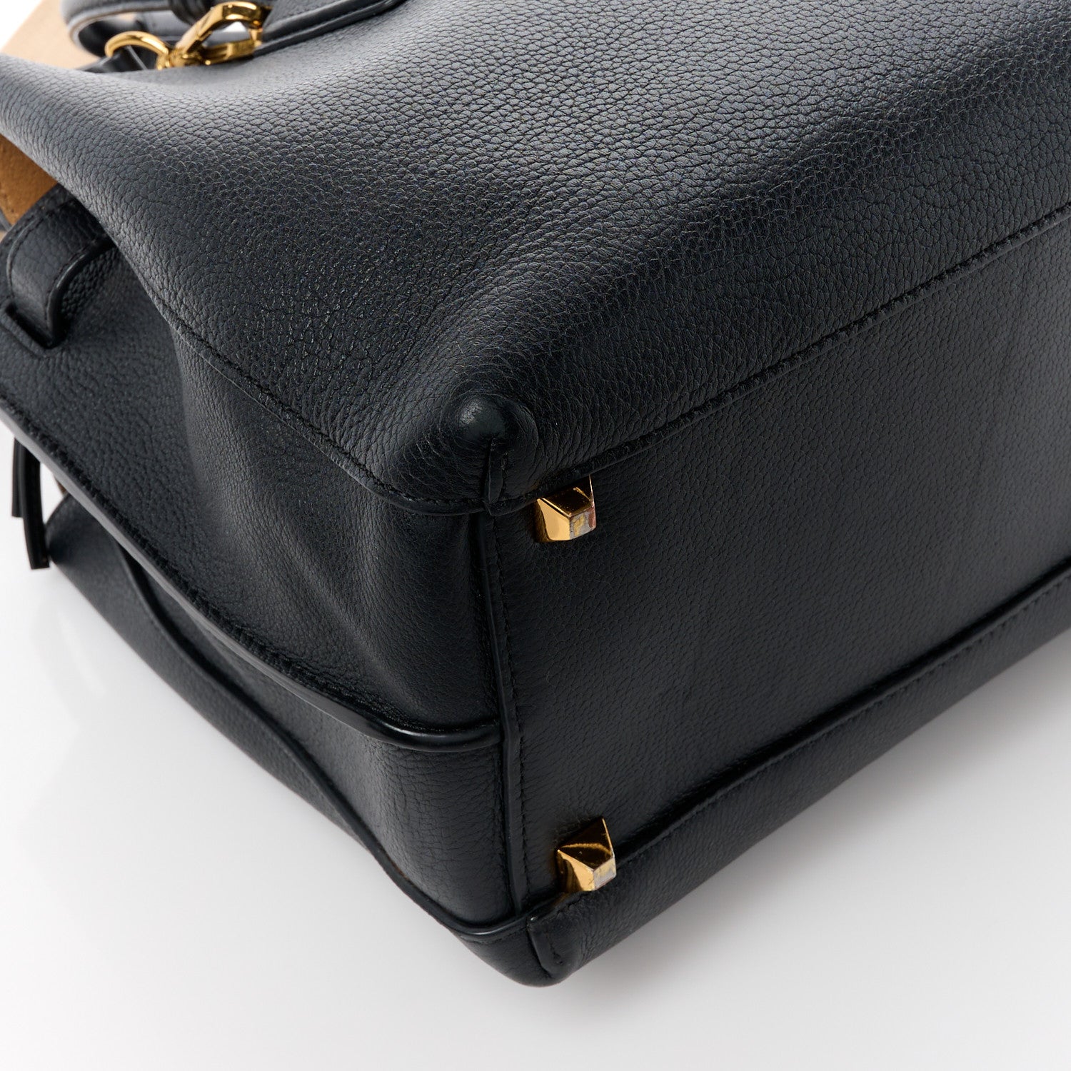 MCM Grained Calfskin Medium Milla Tote Black 13 of 18