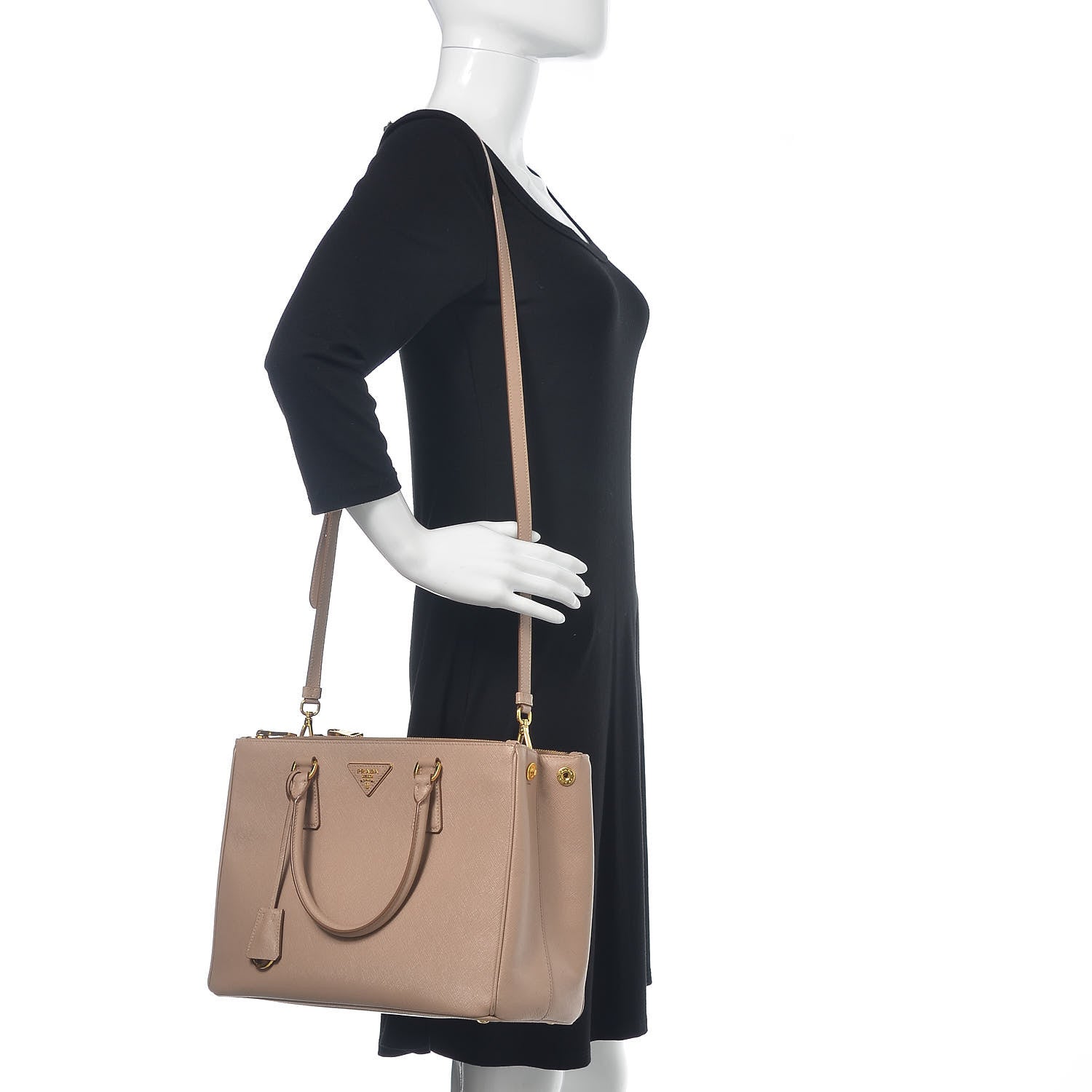 Prada Saffiano Medium Galleria Double Zip Tote Cammeo 2 of 18