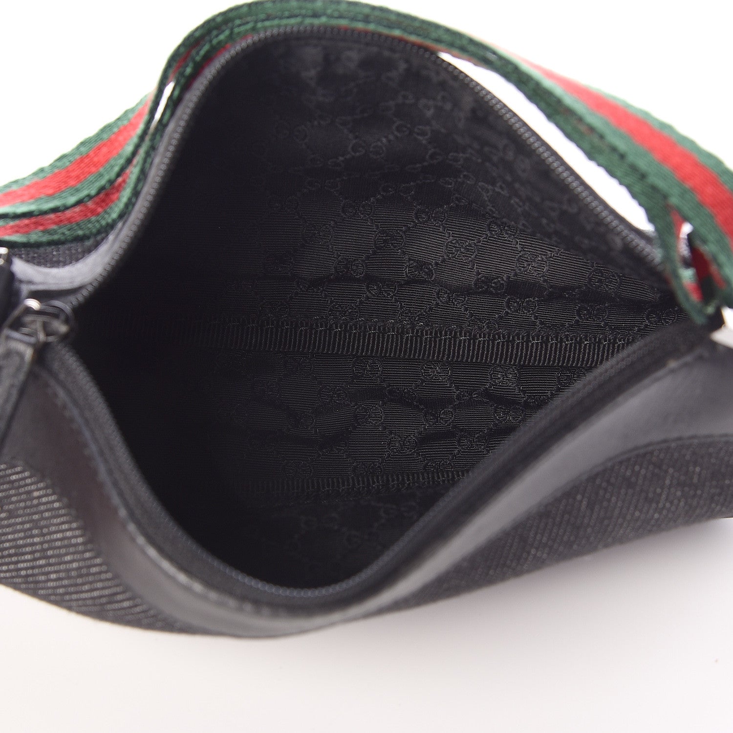 Gucci Denim Web Pochette Black 5 of 9