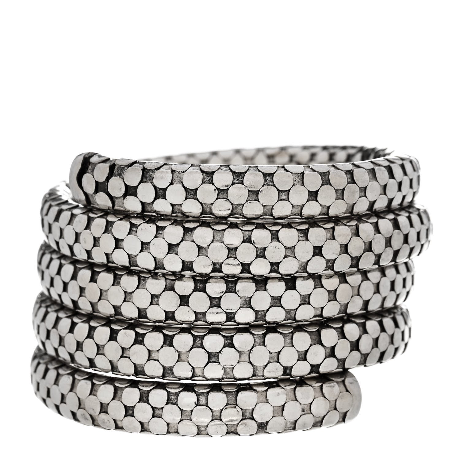 John Hardy Sterling Silver Dot Four Coil Bracelet 1 of 5