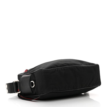 Prada Tessuto Nylon Studded New Vela Shoulder Bag Black Fuoco 4 of 14