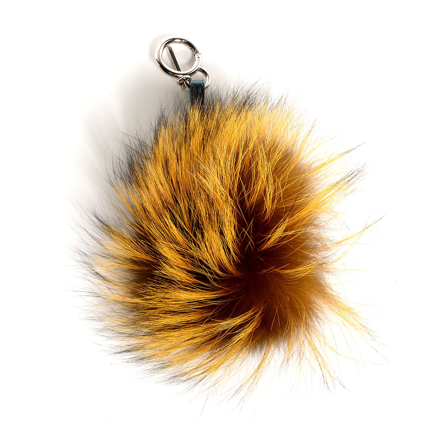 Fox Fur Vitello Lucy Junior Mini Monster Bag Bug Charm Ocean Multicolor Giallo