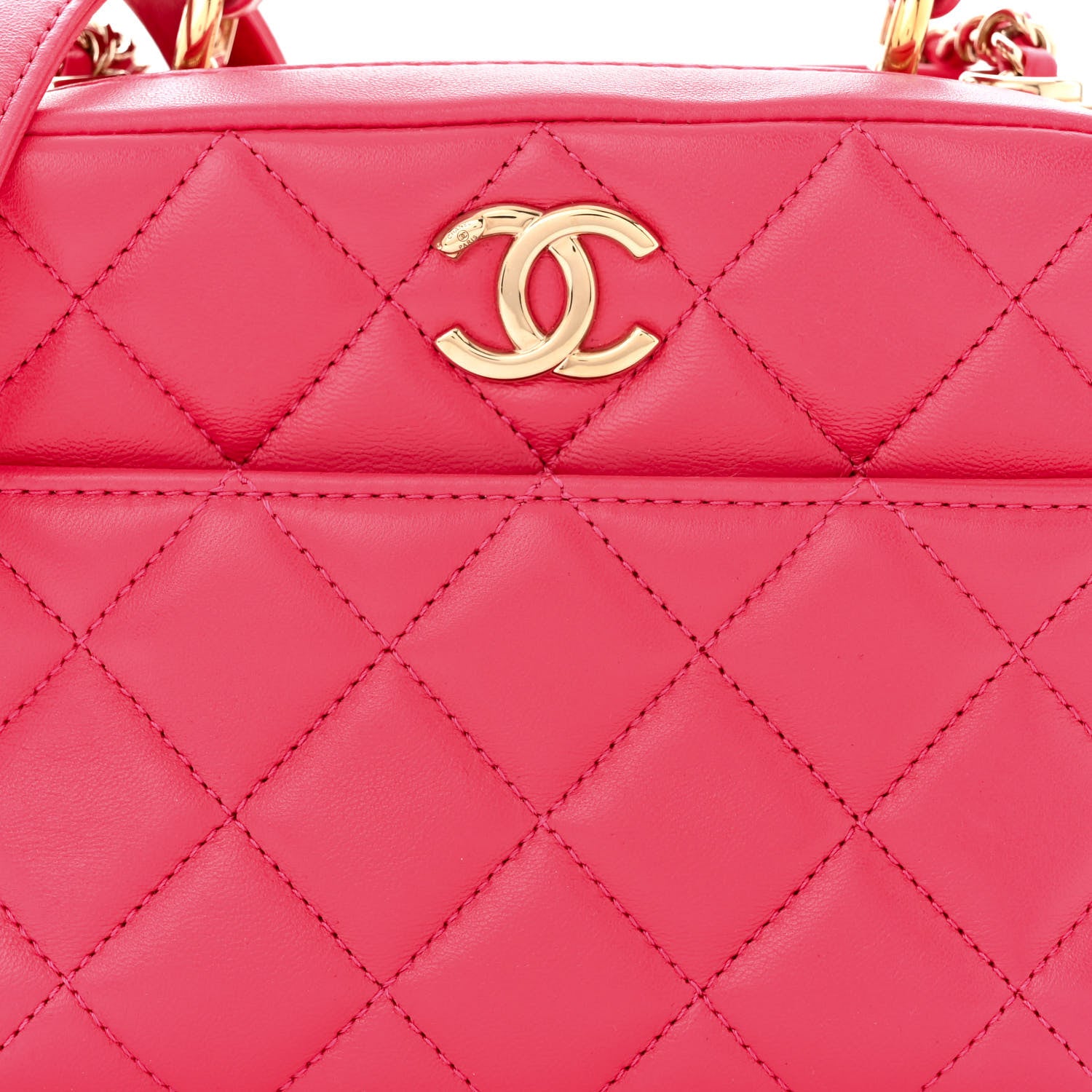 Chanel Lambskin Quilted Small Trendy CC Bowling Bag Pink 9 of 11