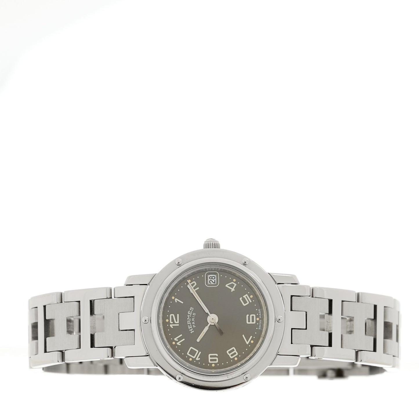 Stainless Steel 24mm Clipper Quartz Watch Grey
