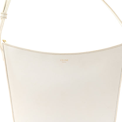 Celine Shiny Calfskin Medium Croque Bag Artic White 7 of 9