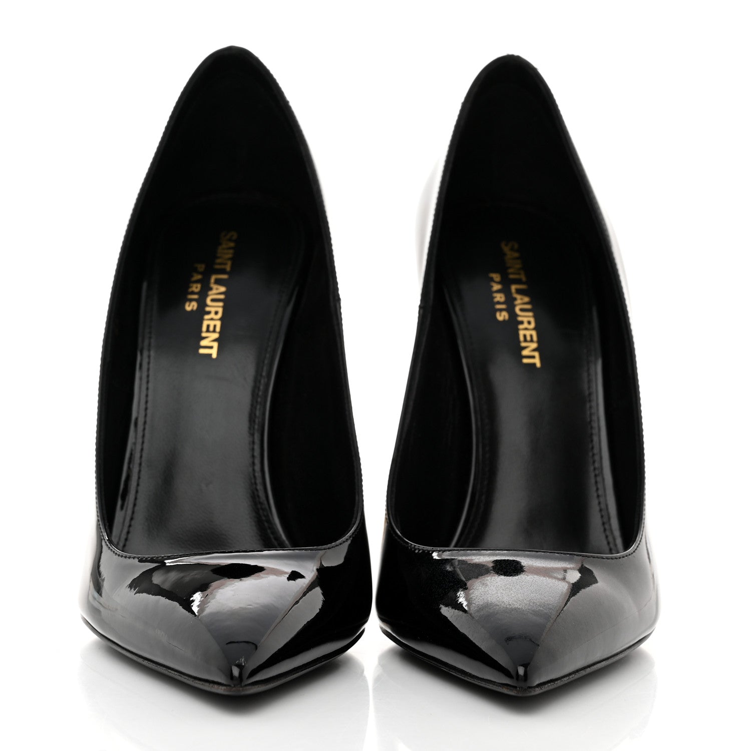 Saint Laurent Patent Opyum 110 Pumps 39 Black Gold 2 of 9