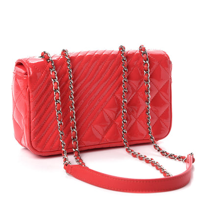 Chanel Patent Quilted Small Coco Boy Flap Pink 4 of 14