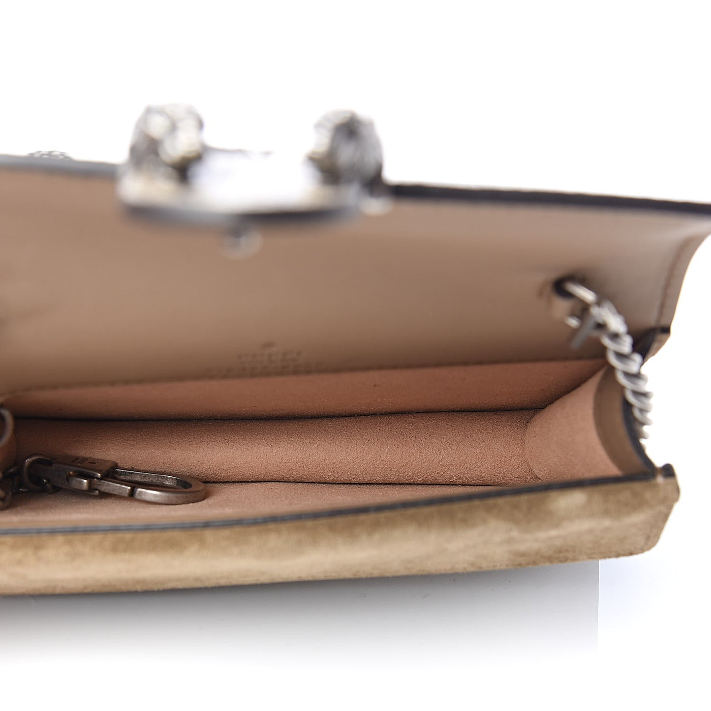 GG Supreme Monogram Super Mini Dionysus Shoulder Bag Taupe