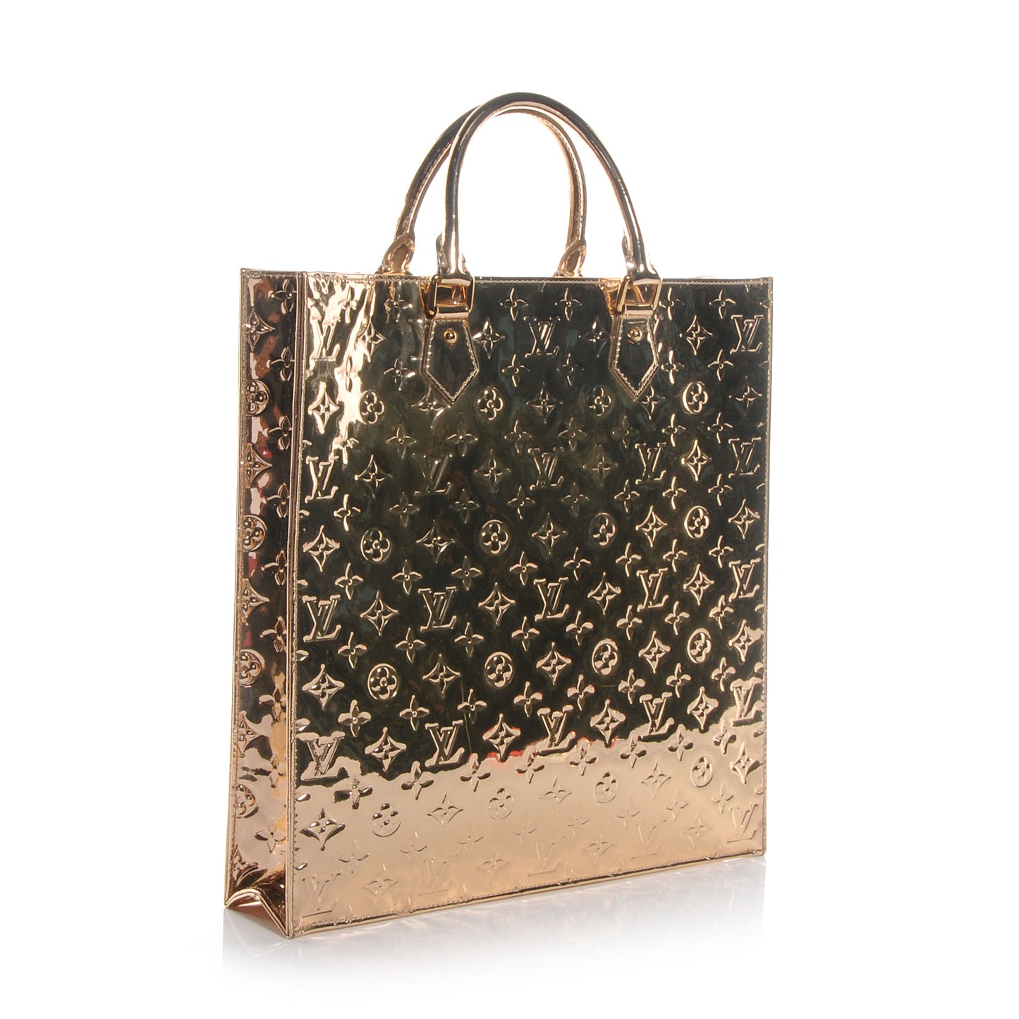 Monogram Miroir Sac Plat Gold
