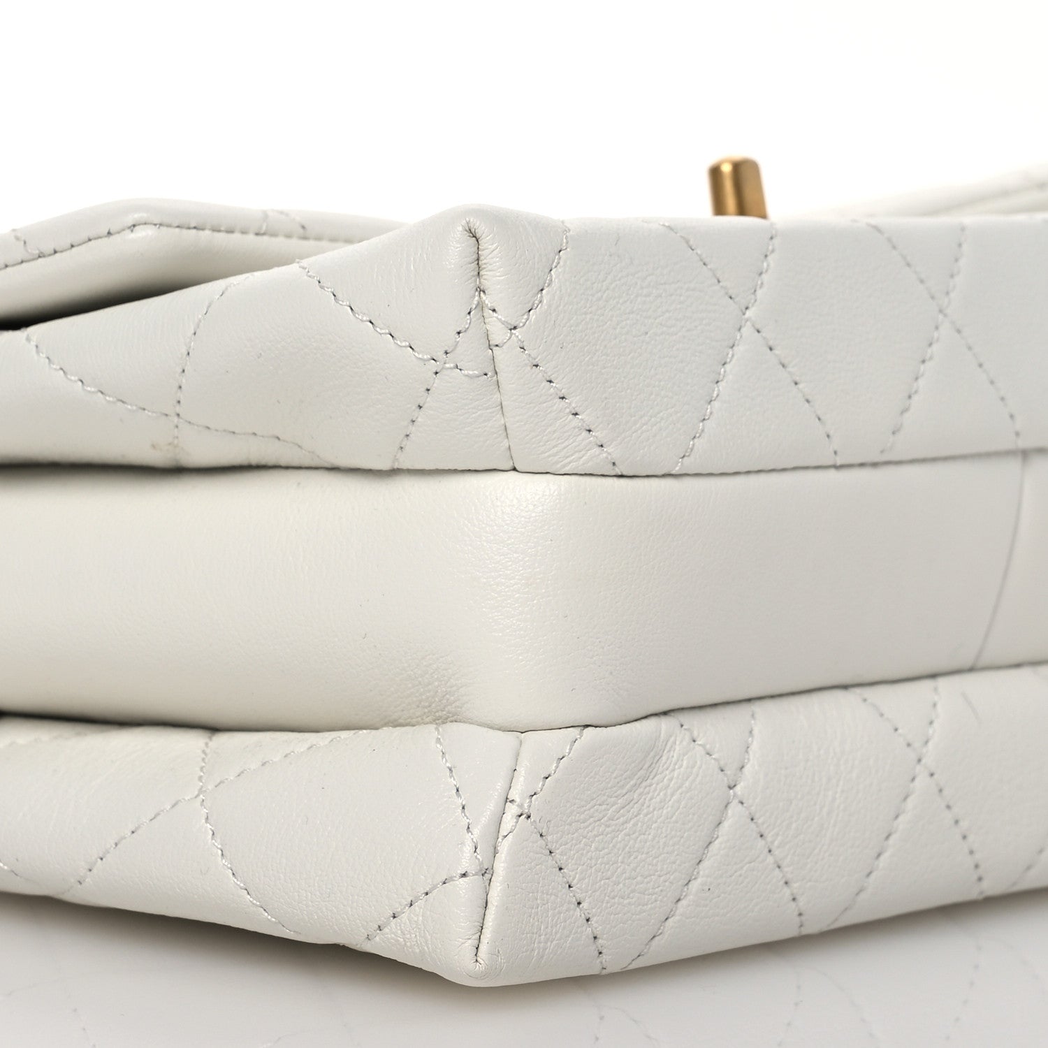 Chanel Calfskin Quilted Mini Chain Strap Flap White 11 of 13