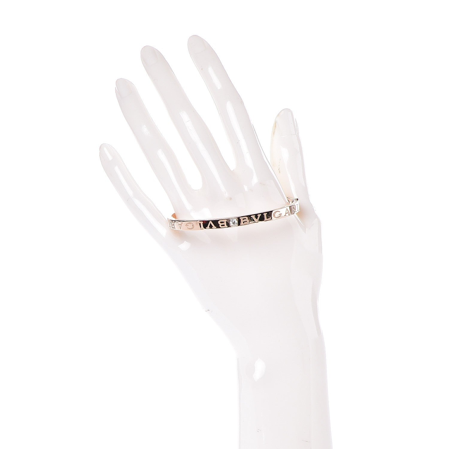 Bulgari 18K Rose Gold Diamond BVLGARI BVLGARI Bangle M 2 of 7