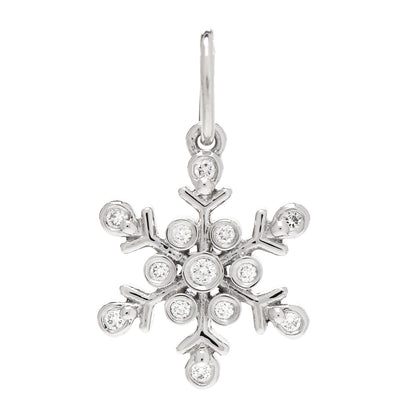 Tiffany Platinum Diamond Snowflake Charm 1 of 5