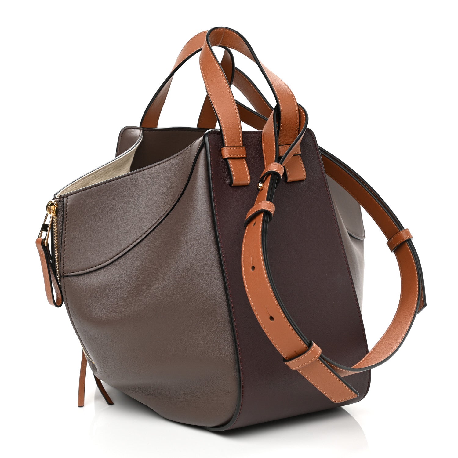 Loewe Calfskin Small Hammock Shoulder Bag Oxblood Tan 3 of 11