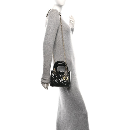 Christian Dior Patent Cannage Mini Lady Dior Black 2 of 10