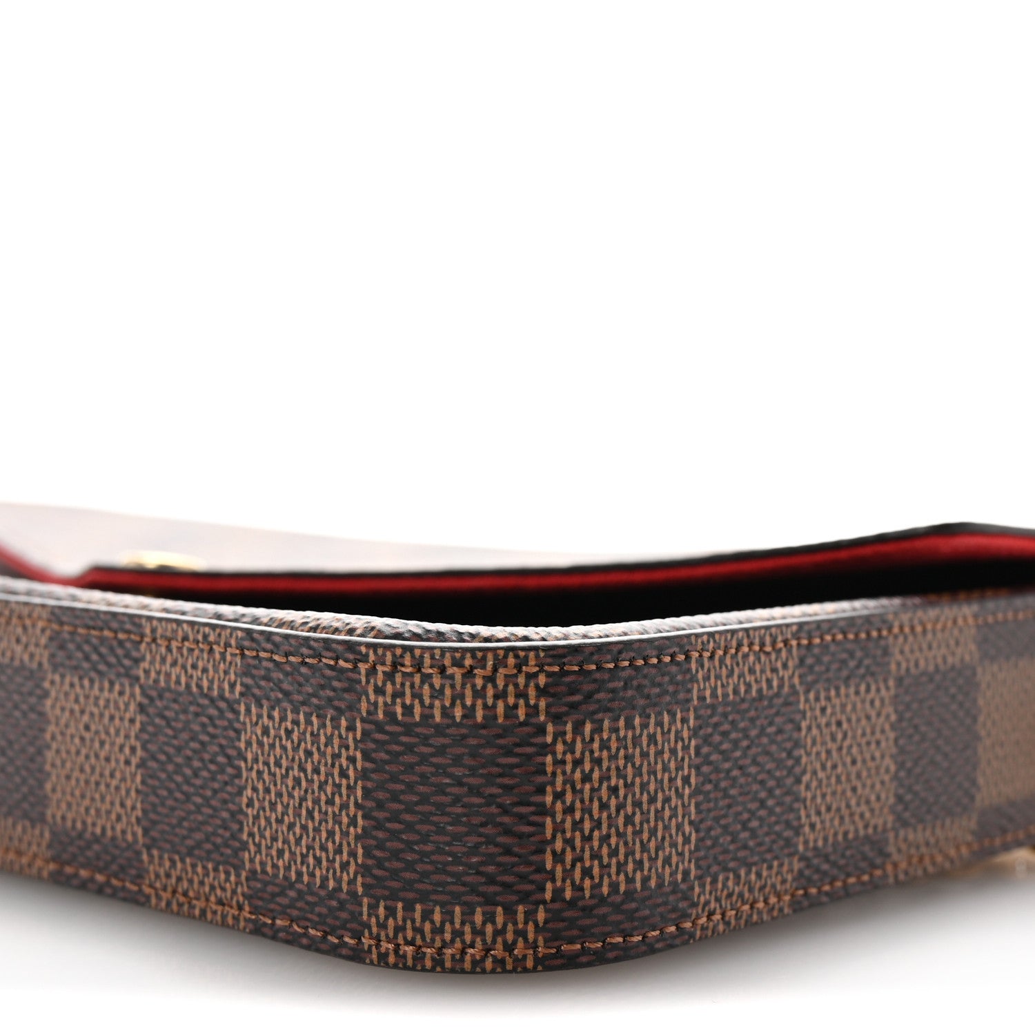 Louis Vuitton Damier Ebene Pochette Felicie Chain Wallet 10 of 10