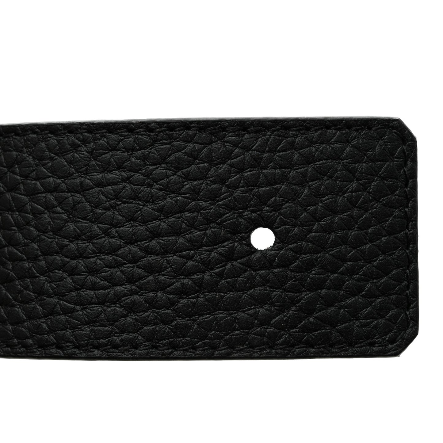 Calfskin 40mm Damier LV Initiales Reversible Belt 95 38 Gray Black