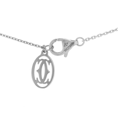 Cartier 18K White Gold Diamond Symbols Cross Pendant Necklace 6 of 6