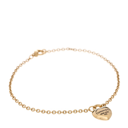 Tiffany 18K Yellow Gold Return To Tiffany Full Heart Bracelet 1 of 3