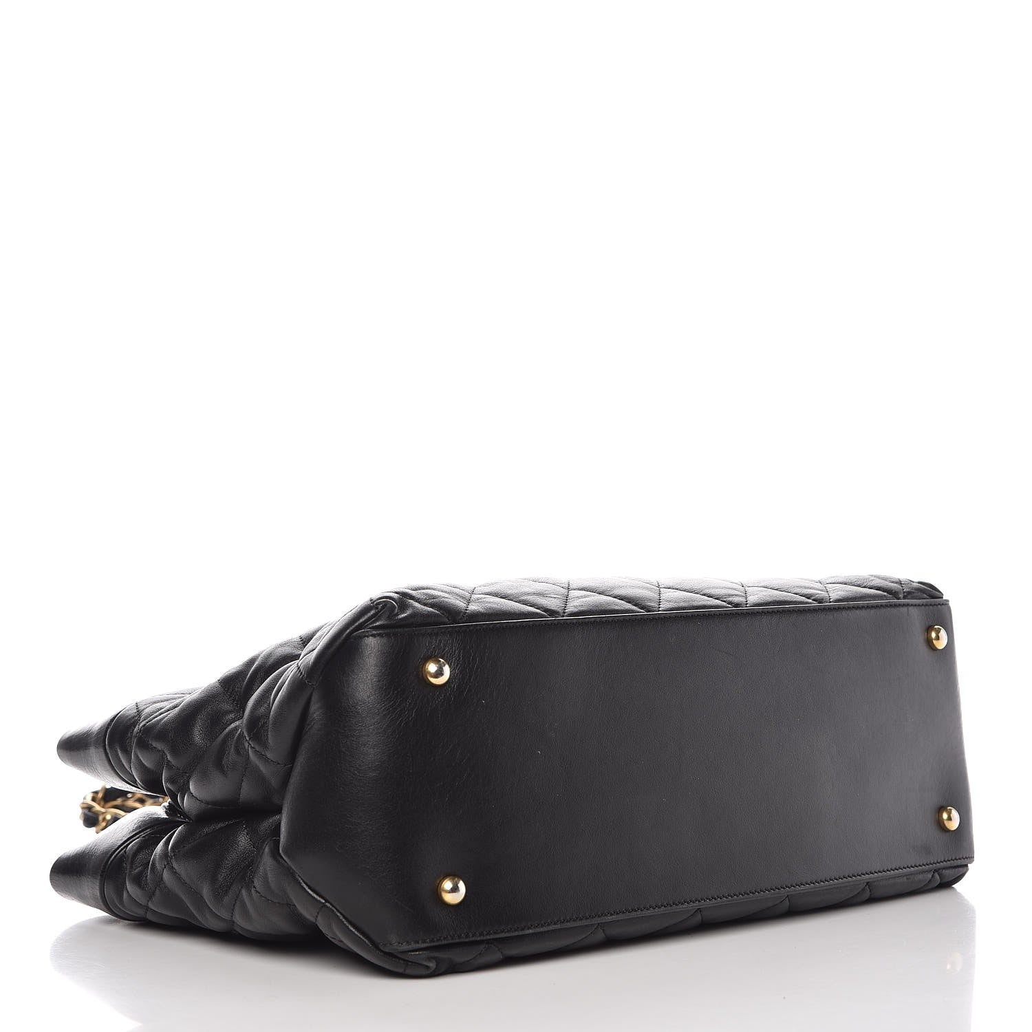 Chanel Calfskin Quilted Medium Soft Elegance Tote Black 4 of 9