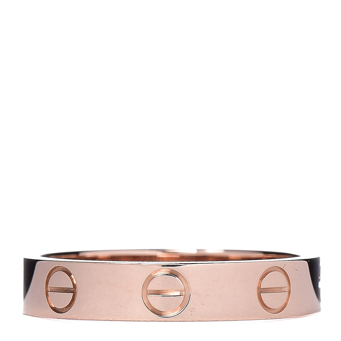 18K Pink Gold 3.5mm LOVE Wedding Band Ring 51 5.75