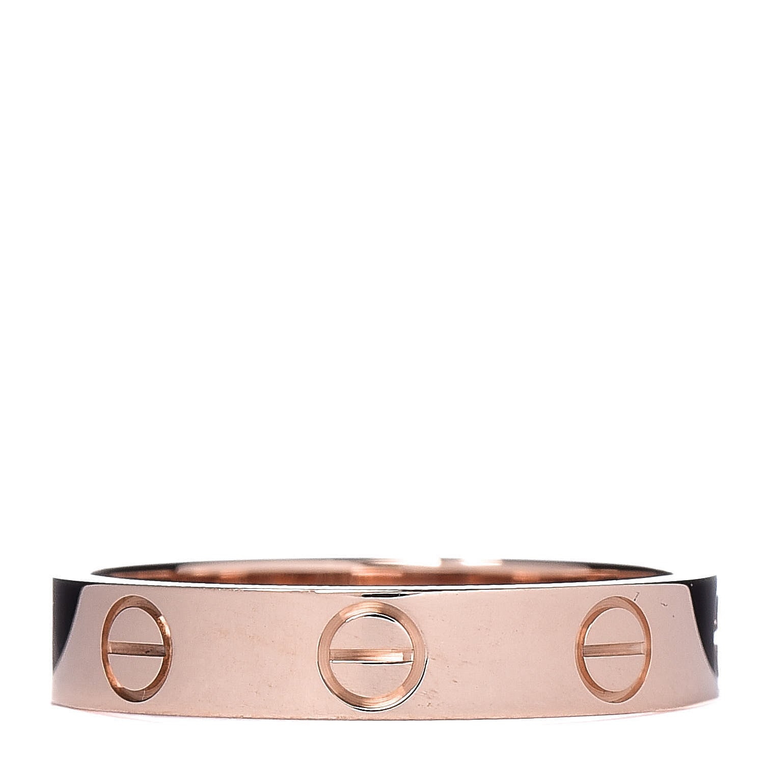 Cartier 18K Pink Gold 3.5mm LOVE Wedding Band Ring 51 5.75 3 of 5