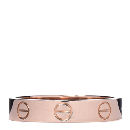 Cartier 18K Pink Gold 3.5mm LOVE Wedding Band Ring 51 5.75 3 of 5