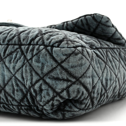Chanel Denim Quilted Denimpression Flap Blue Black 10 of 10