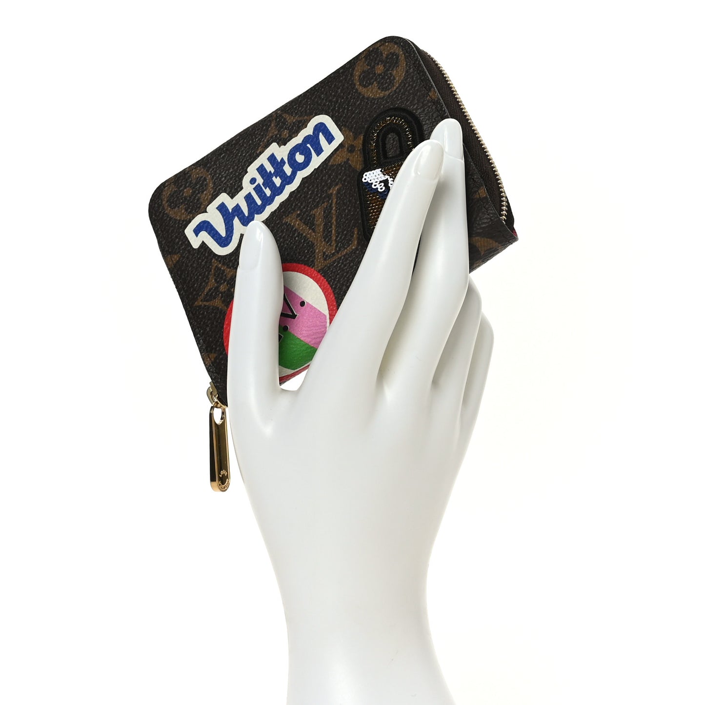 Monogram Travel Stickers Zippy Coin Purse