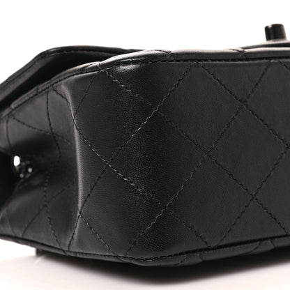 Chanel Lambskin Quilted Mini Rectangular Flap So Black 8 of 9