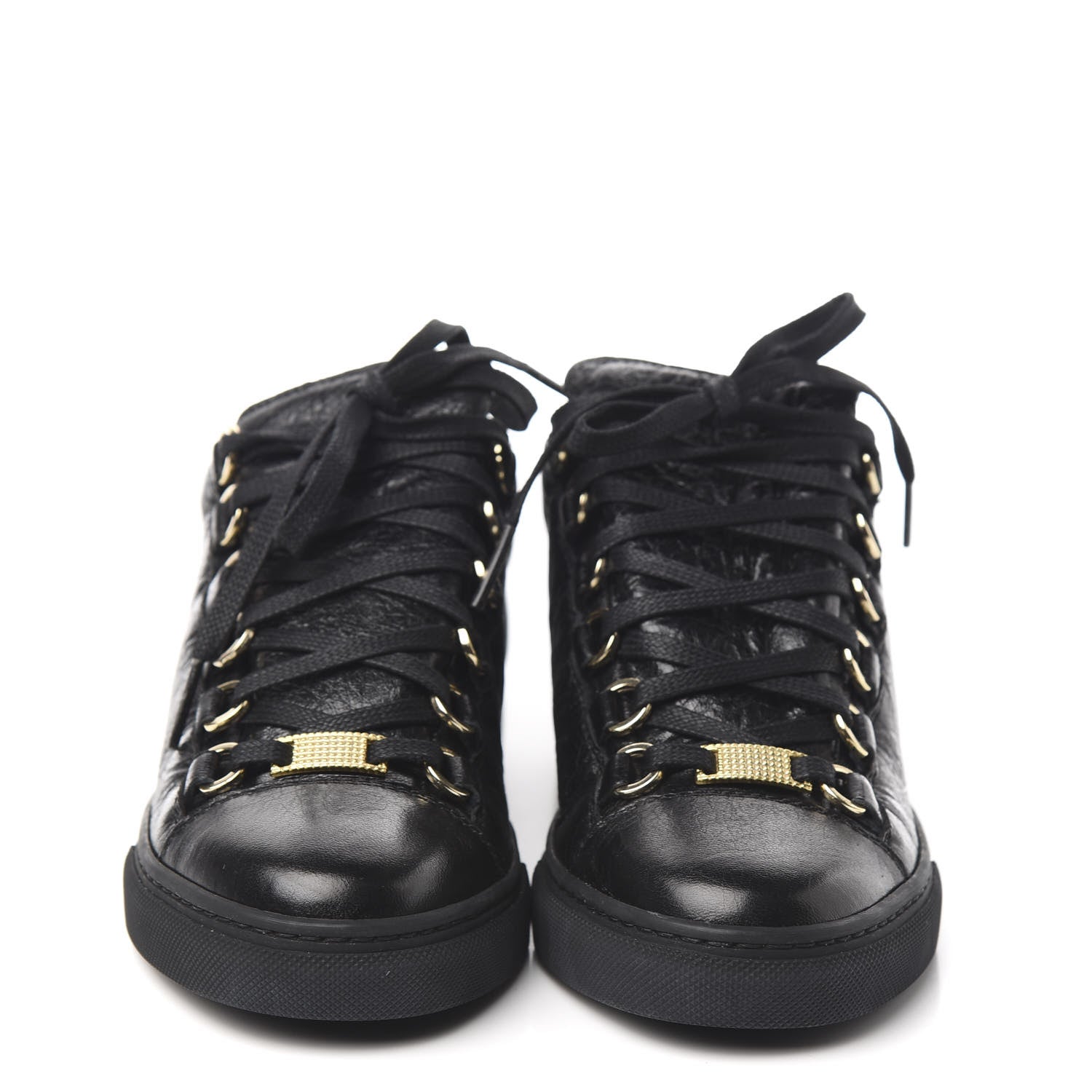 Balenciaga Agneau Arena Womens Low Top Sneakers 35 Black 2 of 9