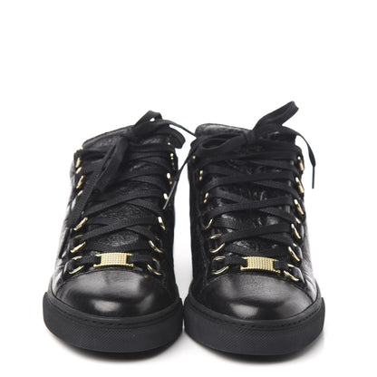 Balenciaga Agneau Arena Womens Low Top Sneakers 35 Black 2 of 9