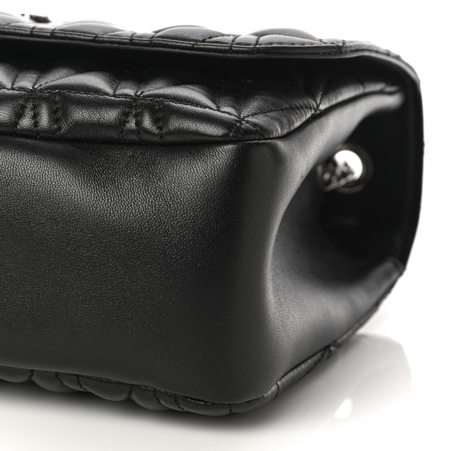 Versace Nappa Quilted Virtus Evening Bag Black 10 of 12