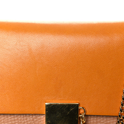 Chloe Grained Calfskin Lambskin Medium Bi-Color Drew Shoulder Bag Wet Sand Sunflower 15 of 15