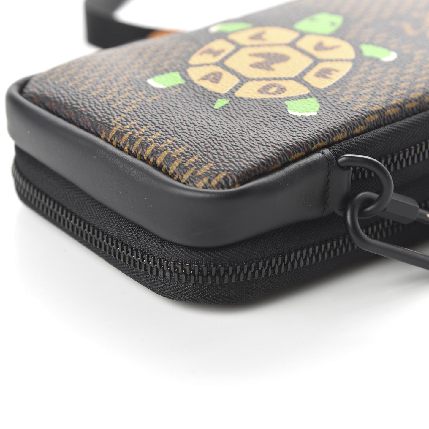 X NIGO Giant Damier Ebene Tortoise Double Phone Pouch