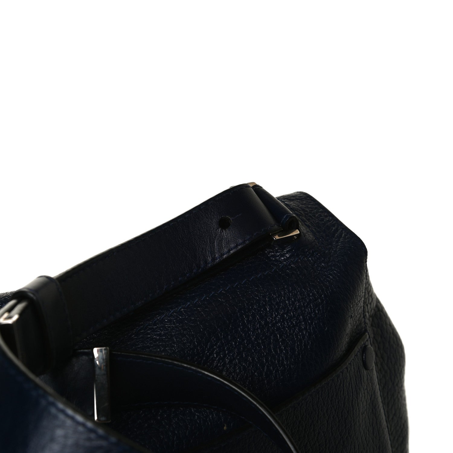 Proenza Schouler Pebbled Calfskin Double Sided PS Courier Bag Indigo 12 of 19