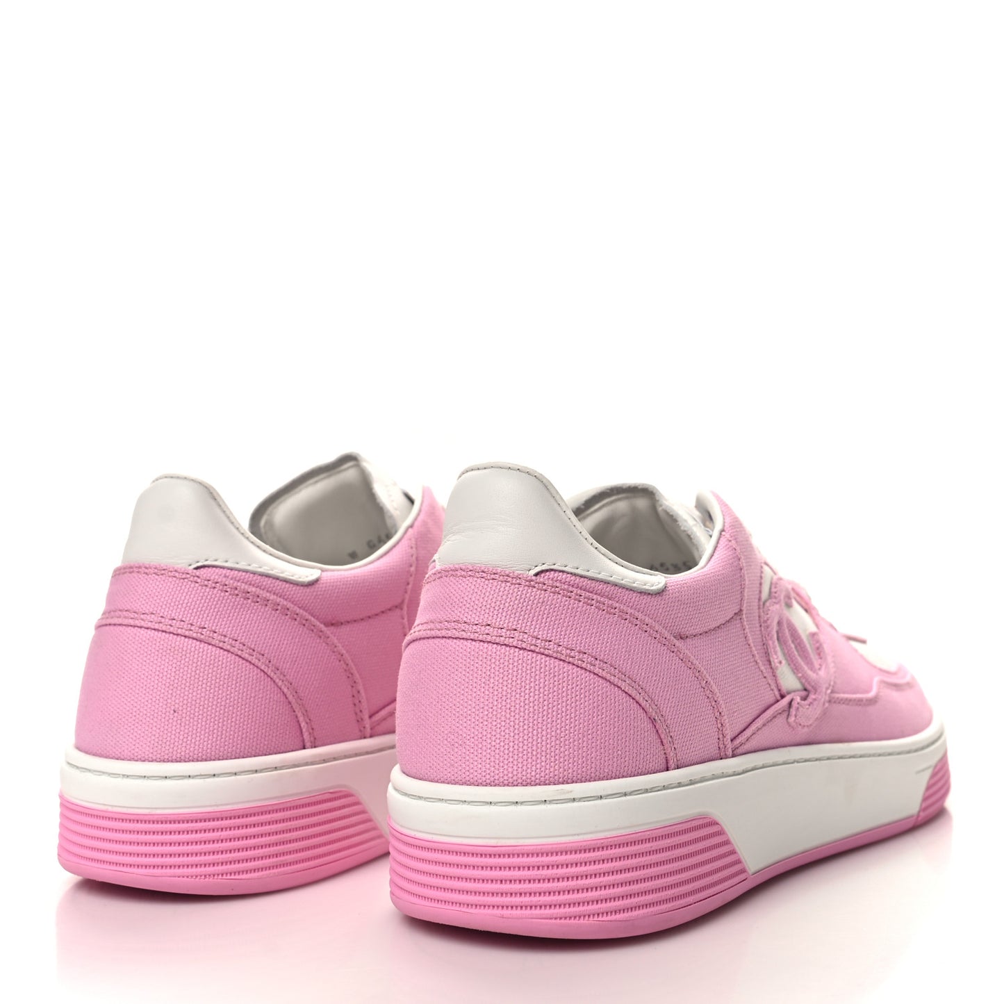 Cotton Sneakers 41 Pink White