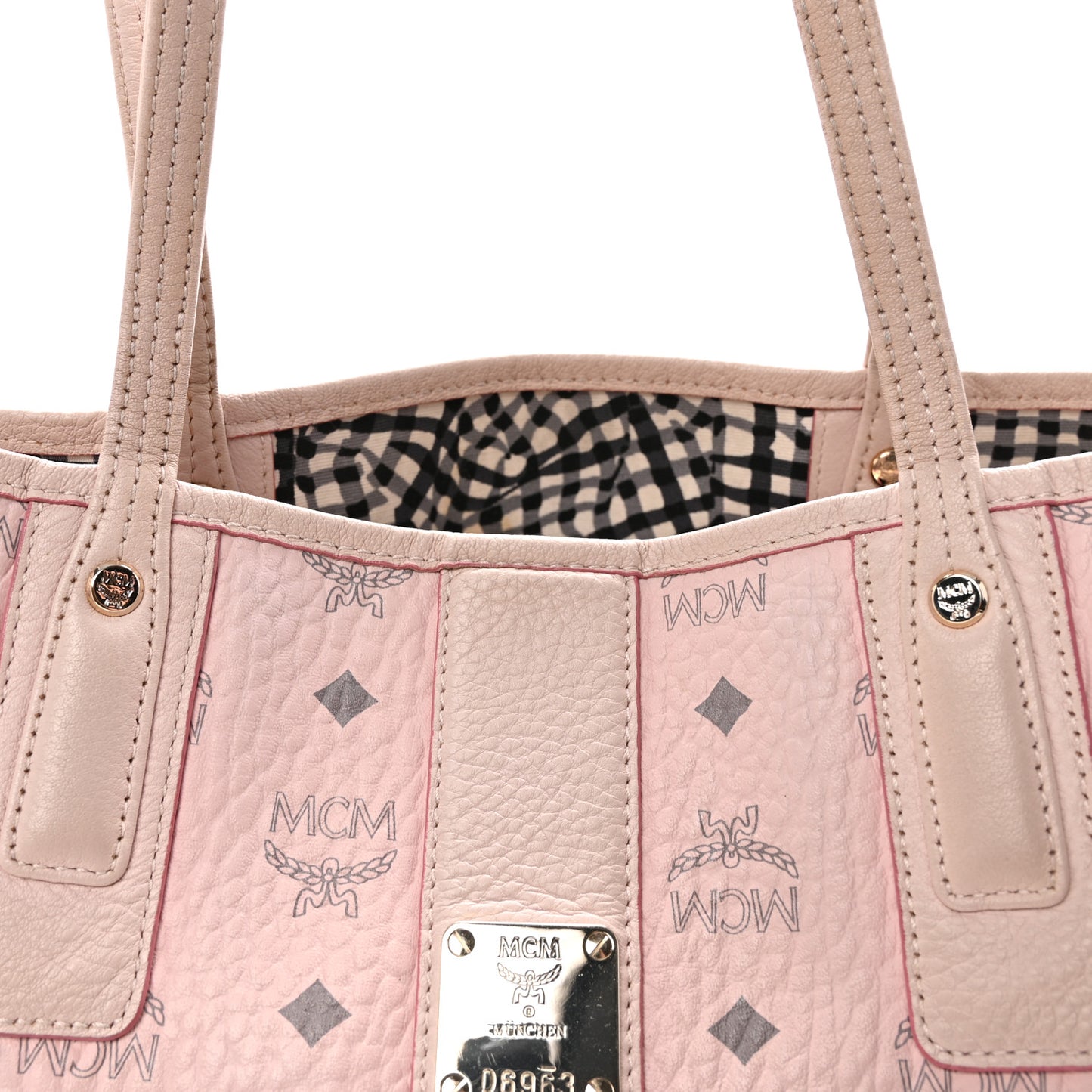 Visetos Medium Liz Reversible Shopper Tote Powder Pink